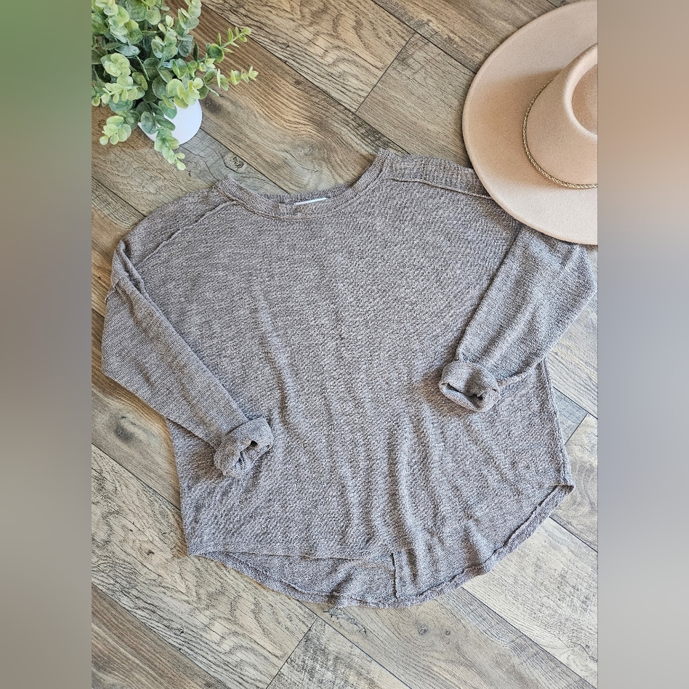 Taupe Textured Sweater